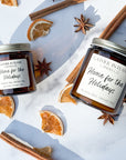 Home for the Holidays – Orange Peel, Cinnamon & Pine Fall Candle (Coconut Wax + Wood Wick)