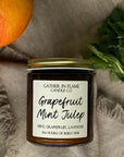 Grapefruit Mint Julep Candle – Citrus & Vanilla Blend