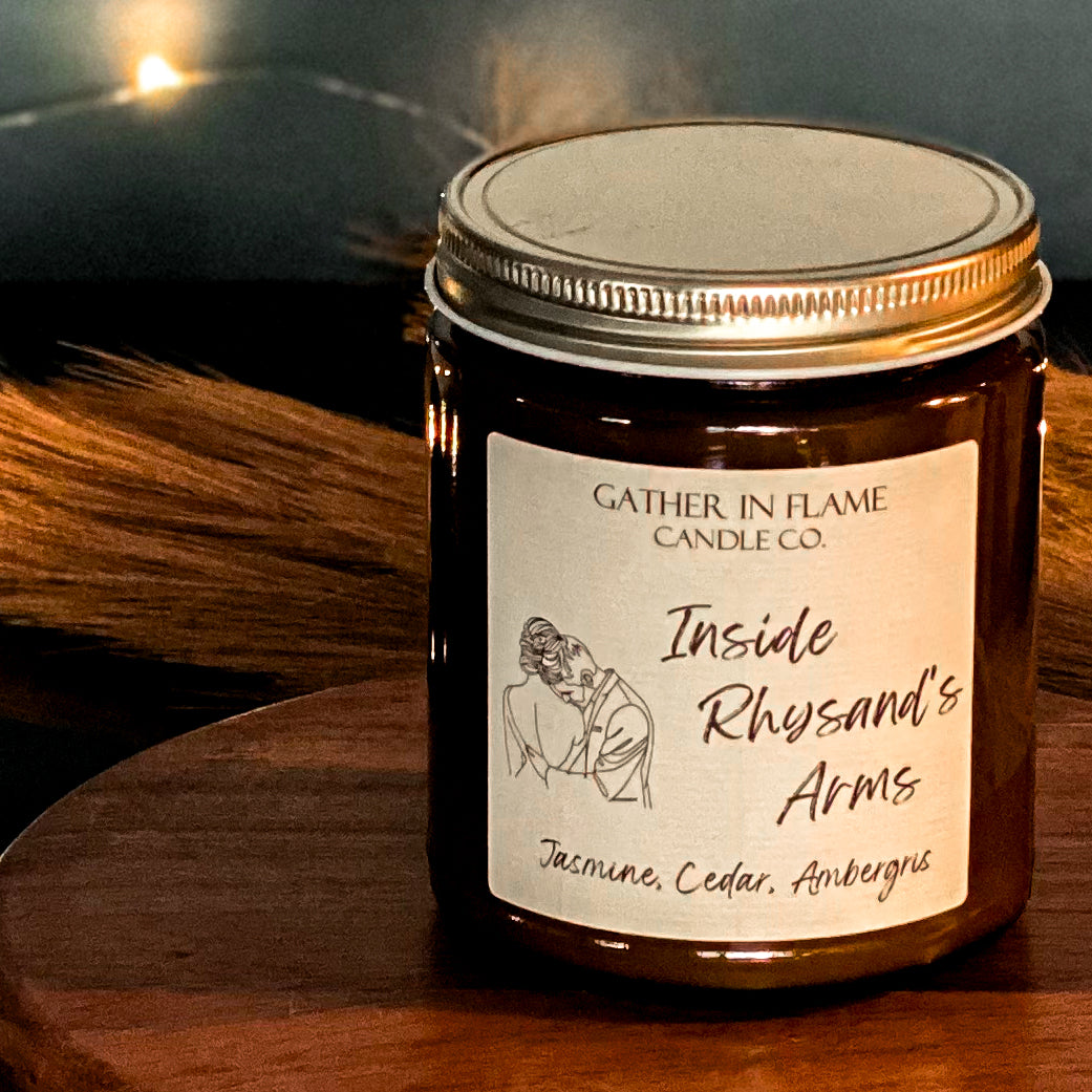 Inside Rhysand's Arm Coconut Wax, X-Wooden Wick Candle