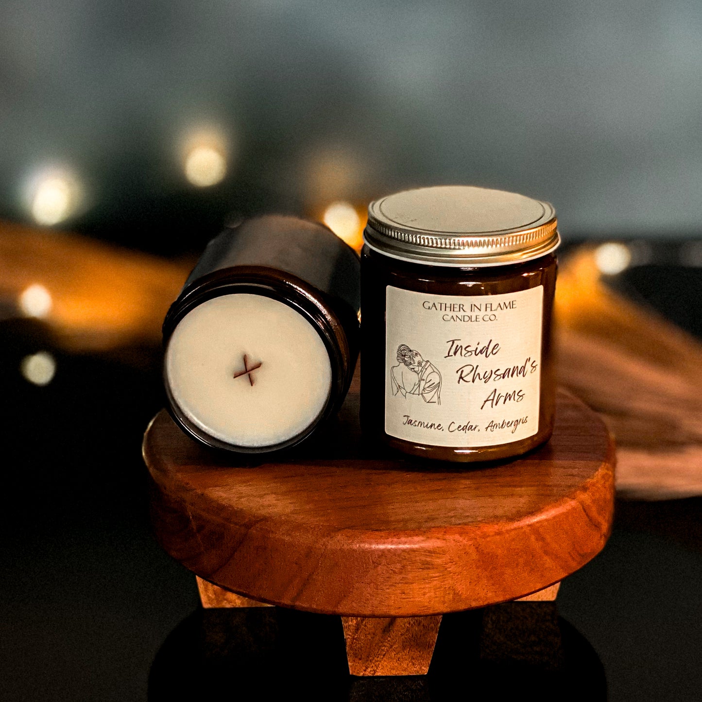 Inside Rhysand's Arm Coconut Wax, X-Wooden Wick Candle