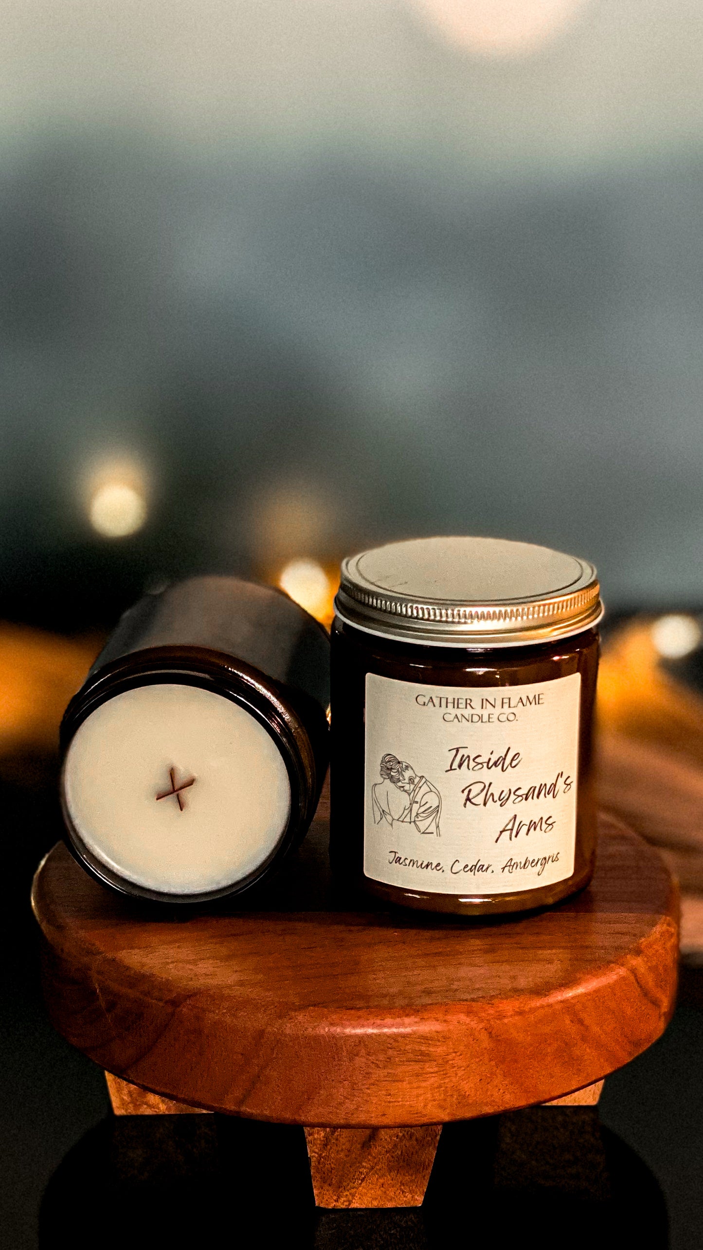 Inside Rhysand's Arm Coconut Wax, X-Wooden Wick Candle