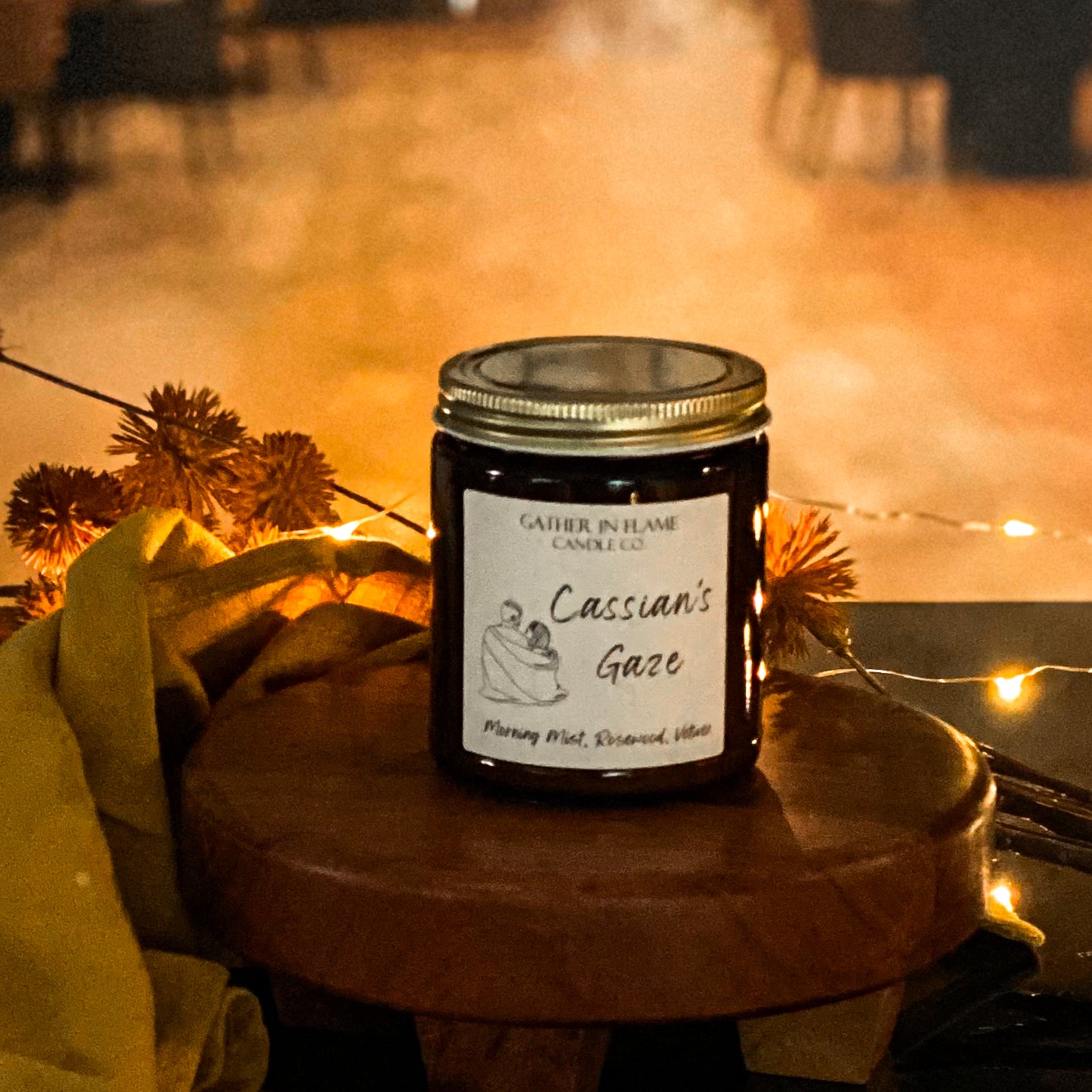 Cassian's Gaze Coconut Wax, X-Wooden Wick Candle
