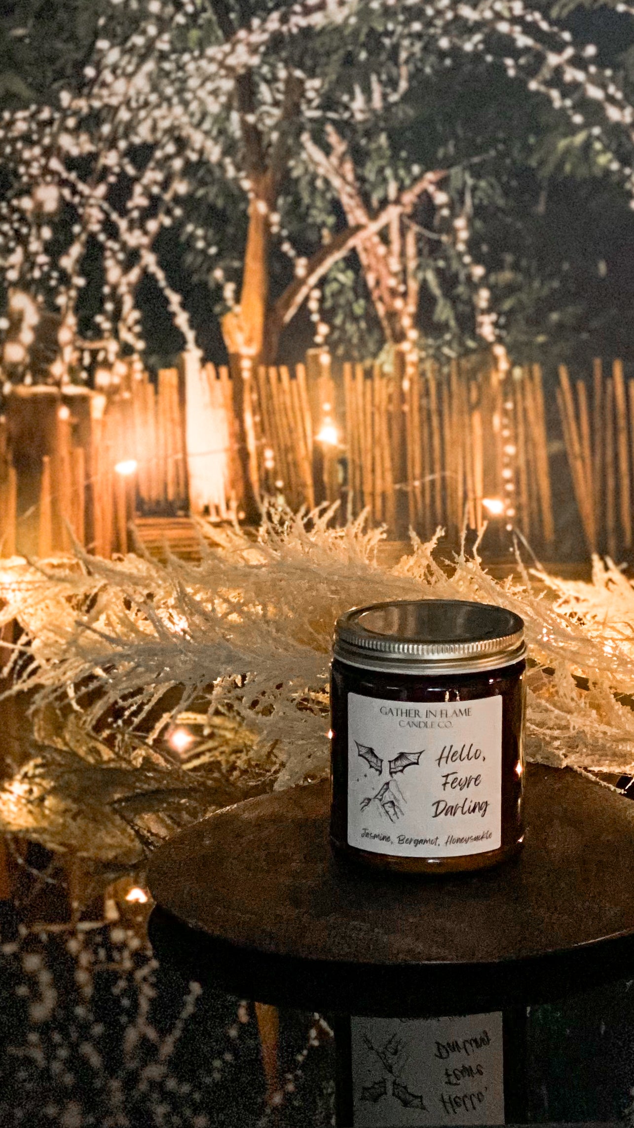 Hello, Feyre Darling Coconut Wax, X-Wooden Wick Candle