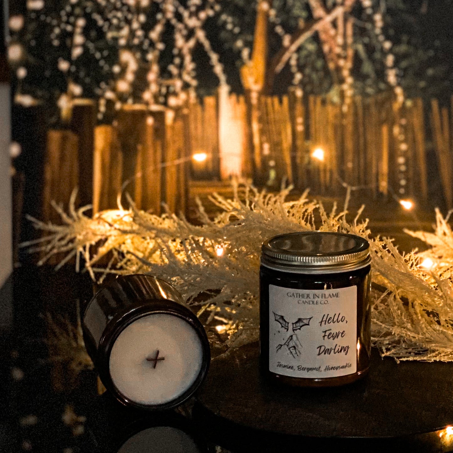 Hello, Feyre Darling Coconut Wax, X-Wooden Wick Candle