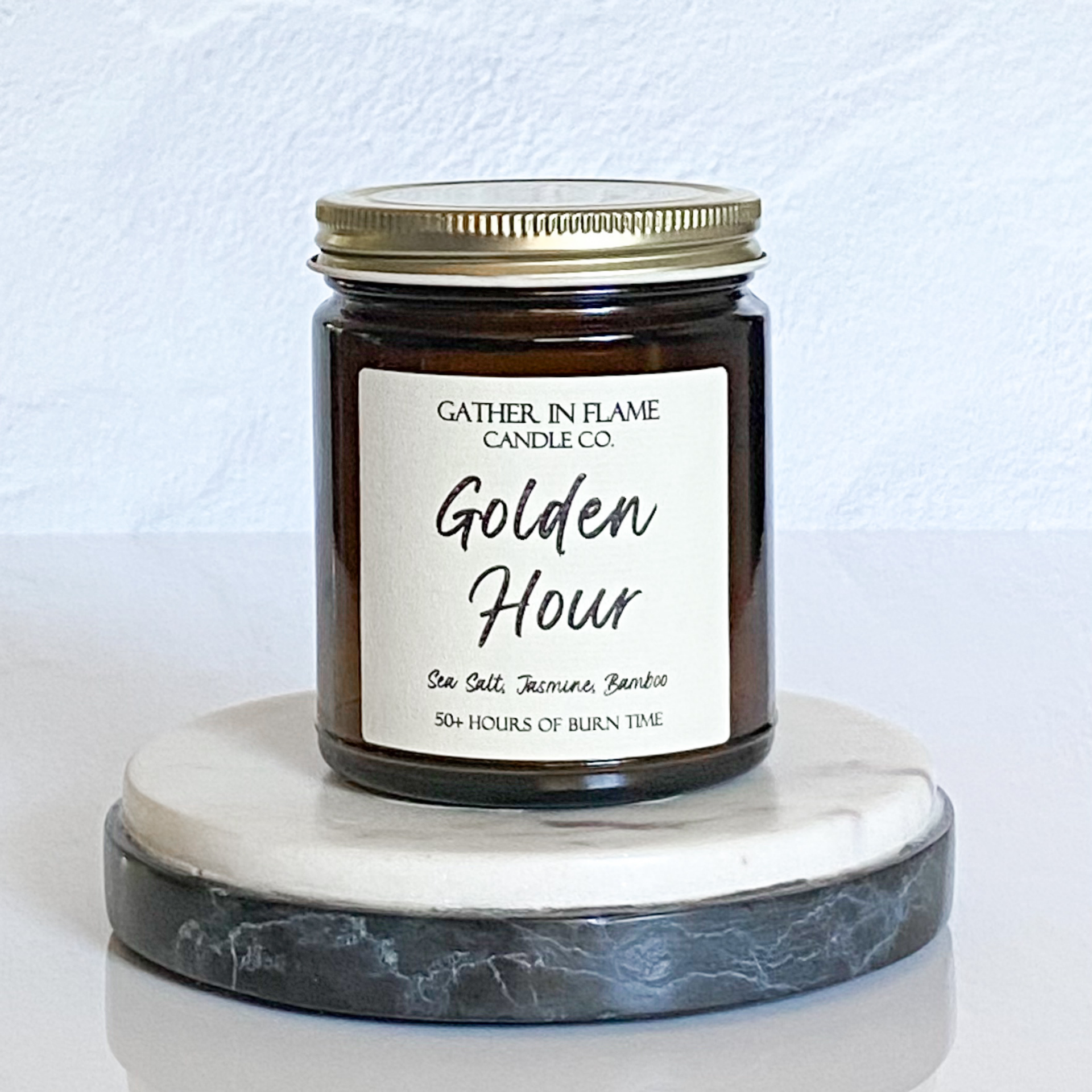 Golden Hour Candle – Sea Salt & Musk | Gather in Flame – Gather in