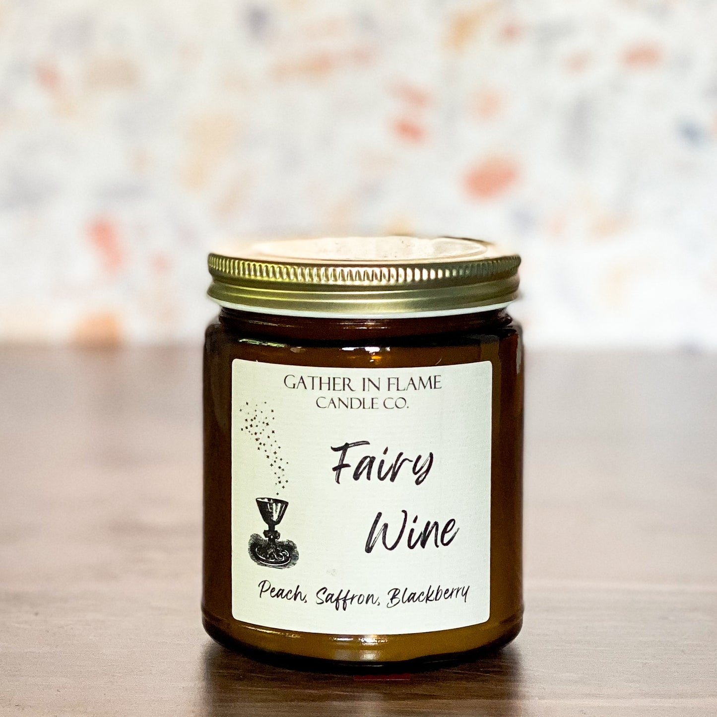 Fairy Wine Coconut Wax, X-Wooden Wick Candle