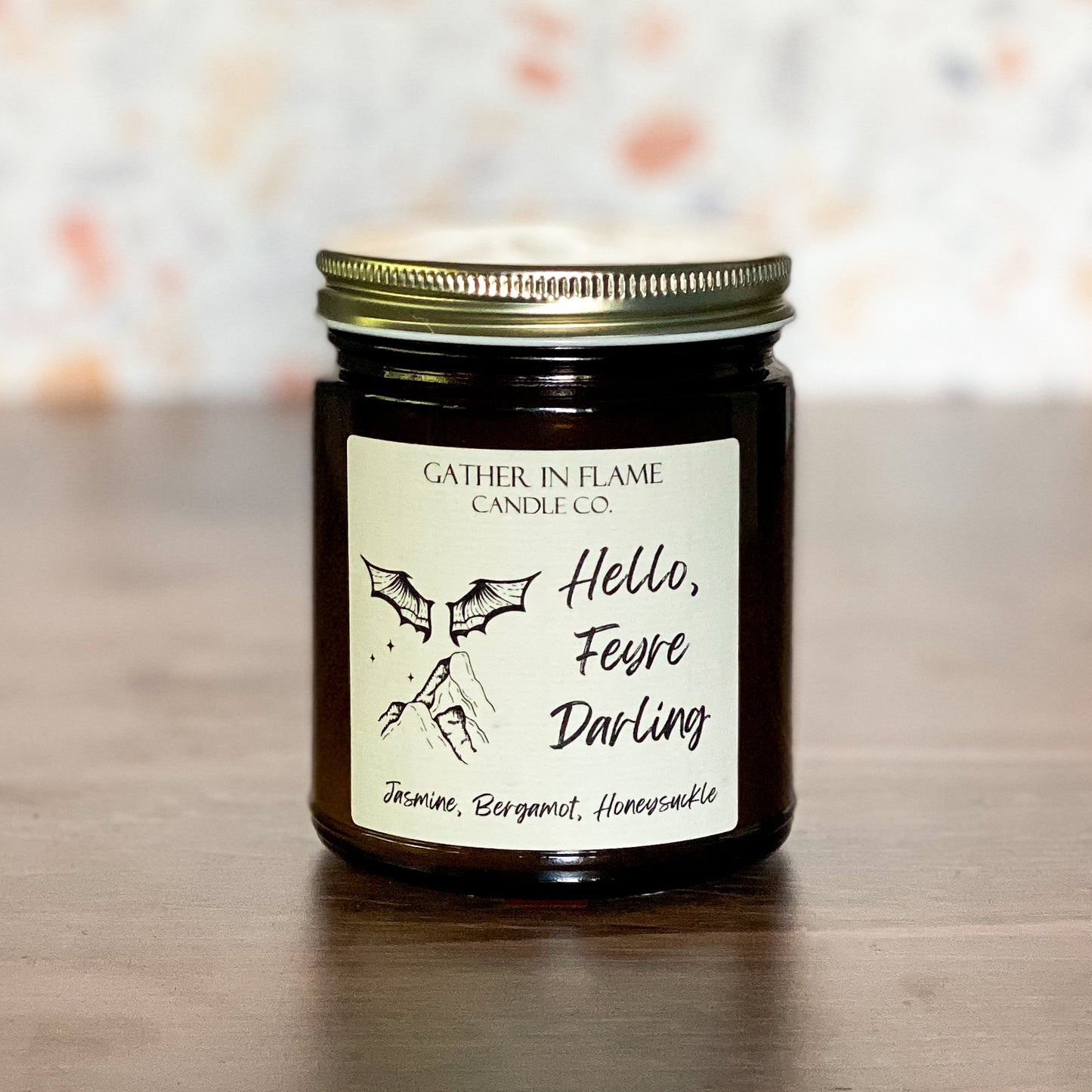 Hello, Feyre Darling Coconut Wax, X-Wooden Wick Candle