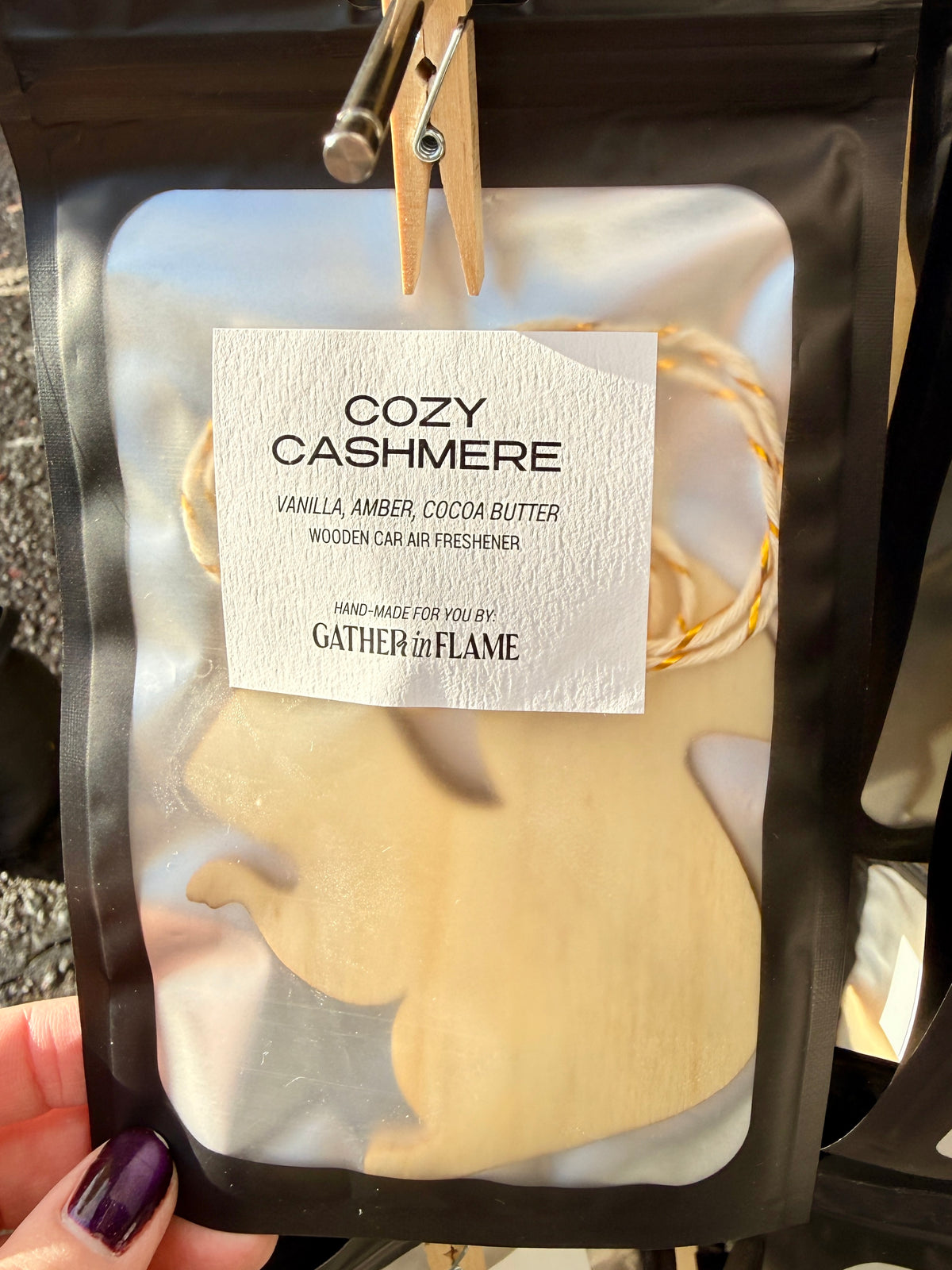 Fall Shapes ! Wooden Car Air Freshener | Birchwood, Six-Week Scent (Copy)