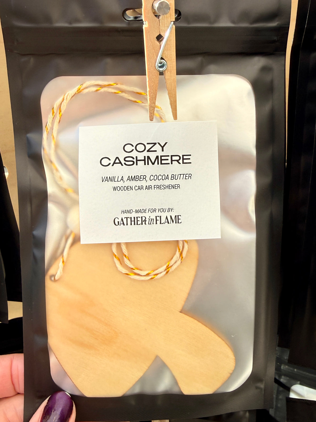 Fall Shapes ! Wooden Car Air Freshener | Birchwood, Six-Week Scent (Copy)