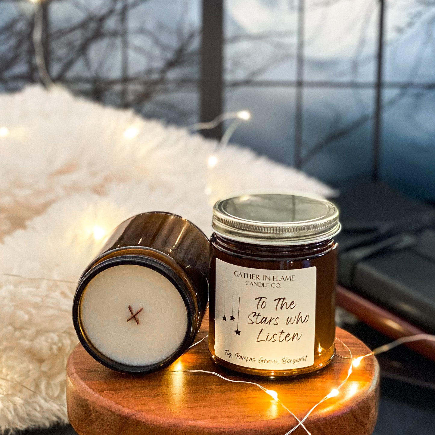 To The Stars Who Listen Coconut Wax, X-Wooden Wick Candle – Gather in Flame  Candle Co.