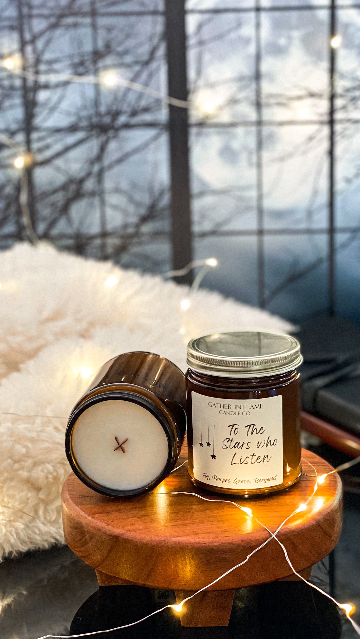 To The Stars Who Listen Coconut Wax, X-Wooden Wick Candle