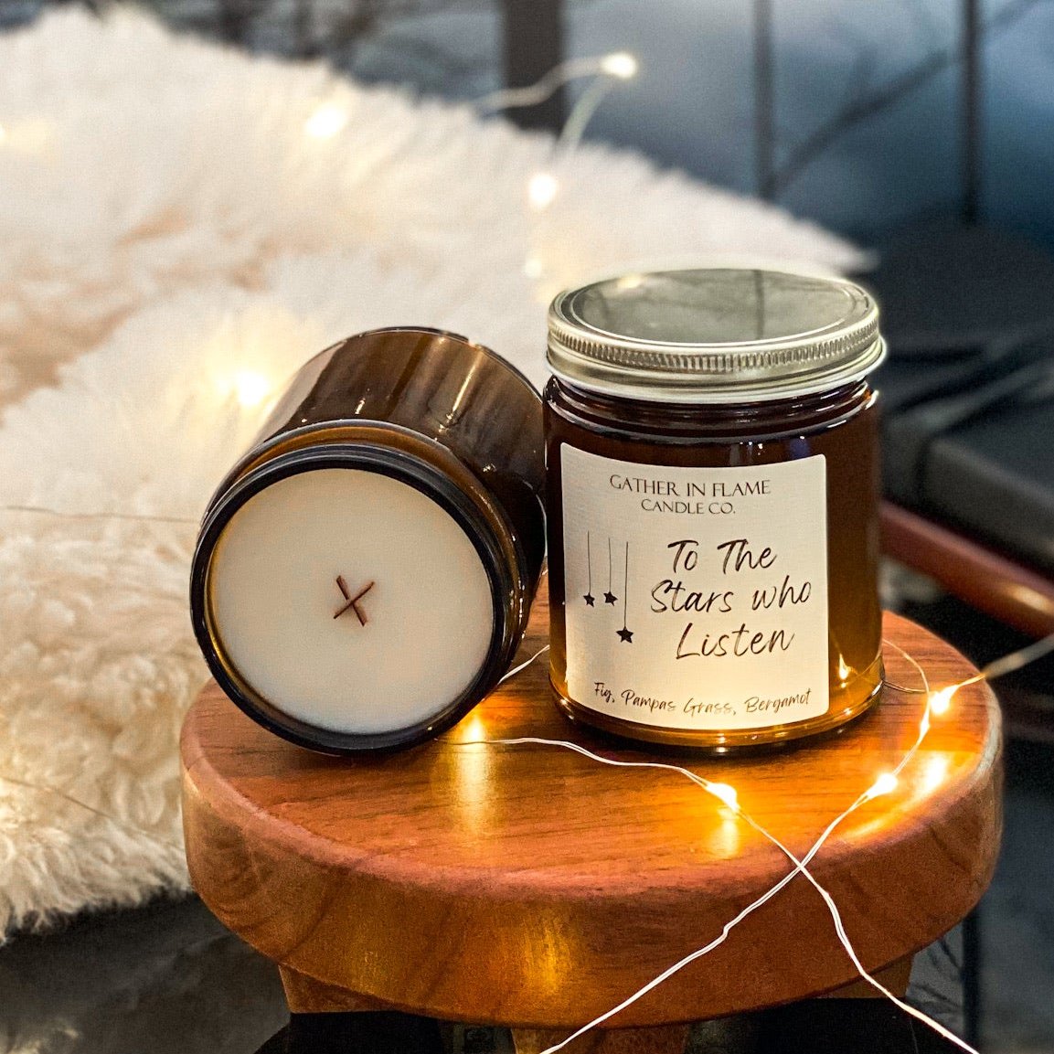 To The Stars Who Listen Coconut Wax, X-Wooden Wick Candle