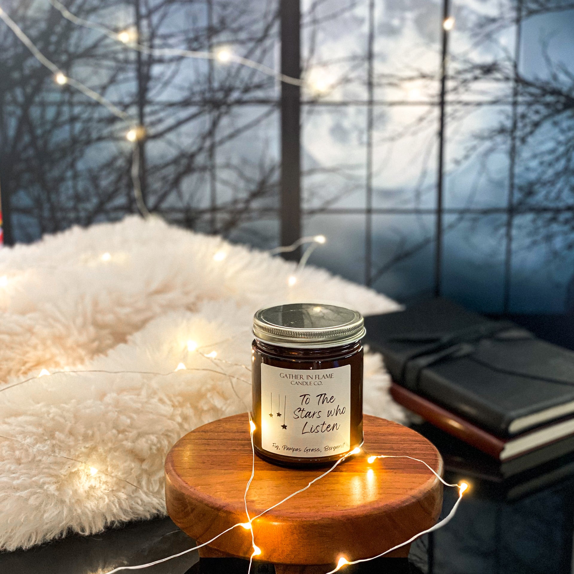 To The Stars Who Listen Coconut Wax, X-Wooden Wick Candle – Gather