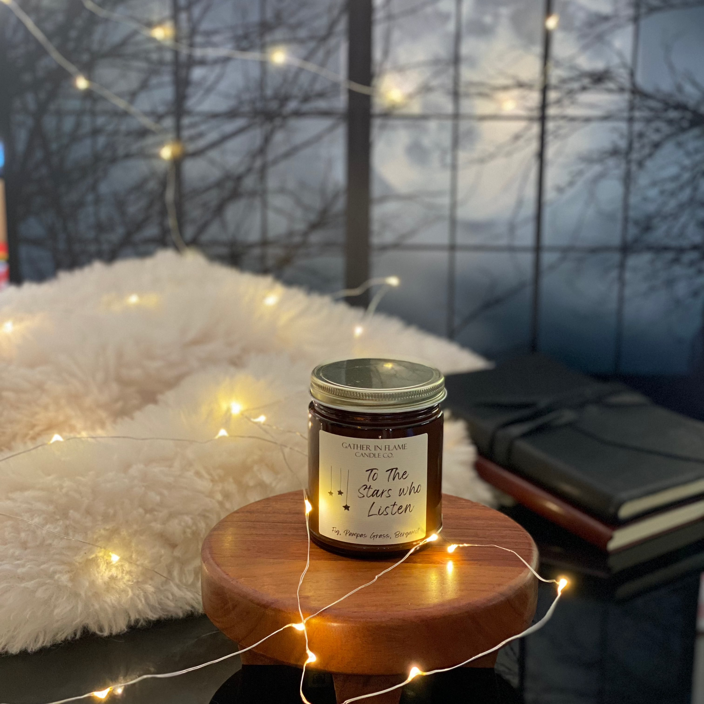 To The Stars Who Listen Coconut Wax, X-Wooden Wick Candle