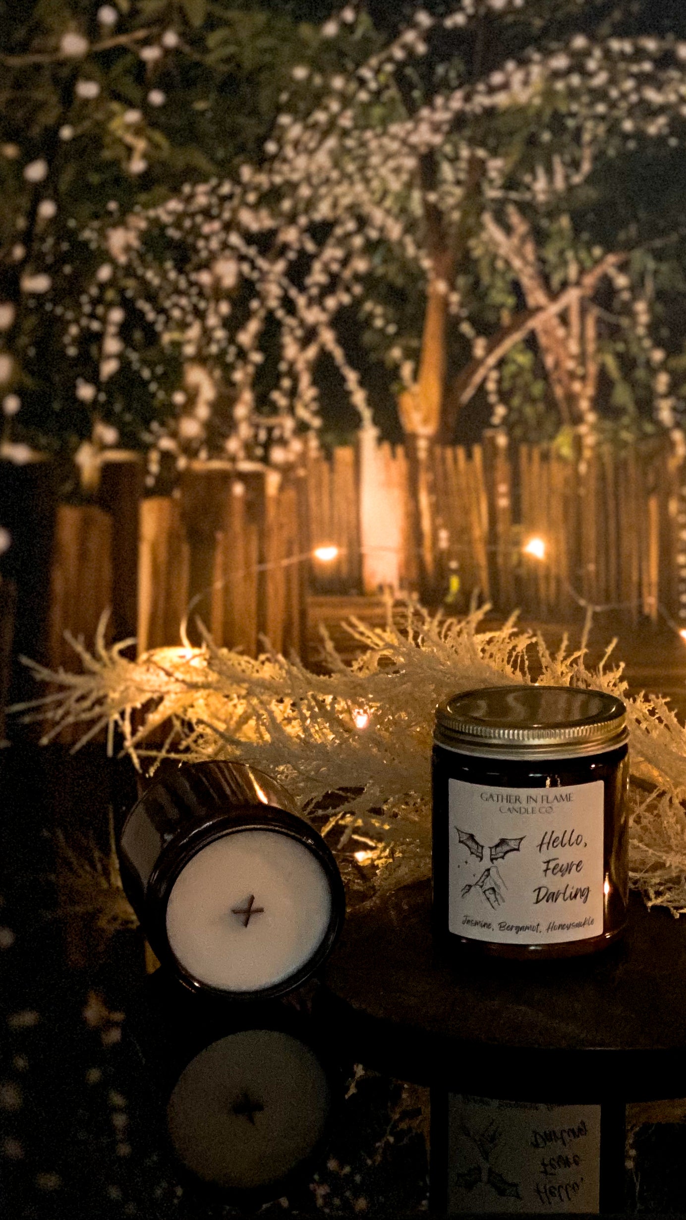 Hello, Feyre Darling Coconut Wax, X-Wooden Wick Candle