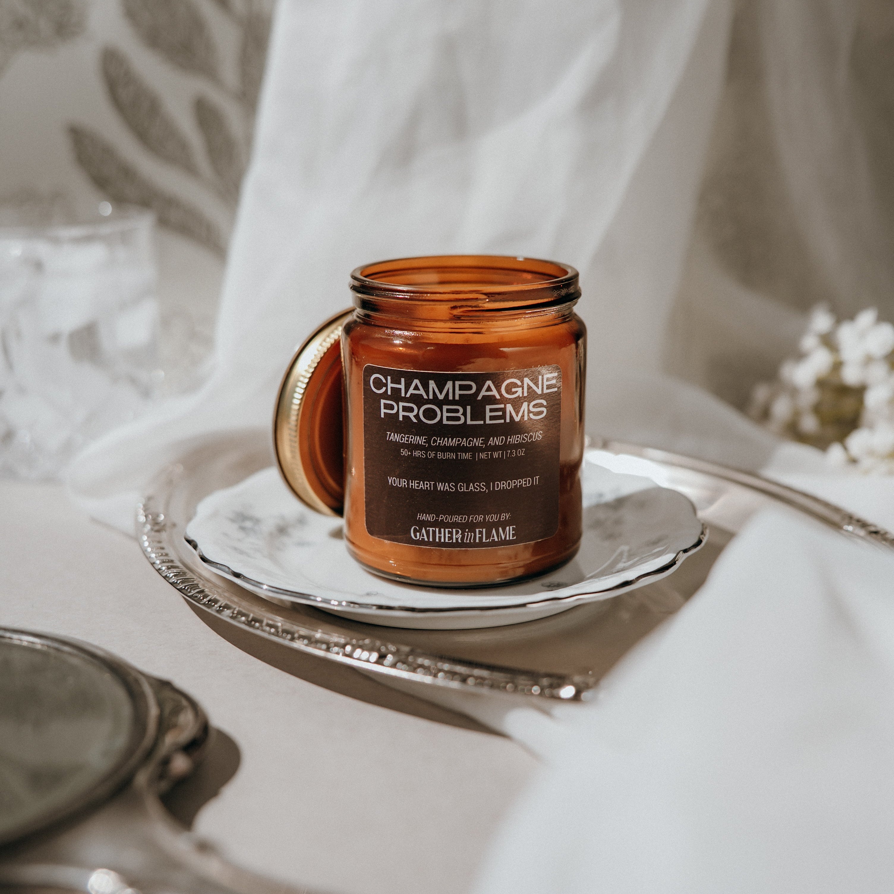 Taylor Swift Candle – Champagne Problems – Gather in Flame Candle Co.